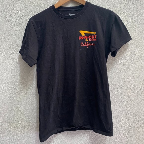 IN-N-Out Burger California Short Sleeve Black T-Shirt Men's Small - Picture 2 of 3